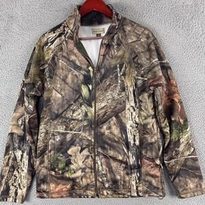 Hobbs Creek Jacket Mens Small Camo Full Zip Mossy Oak Fleece Lined Hunting